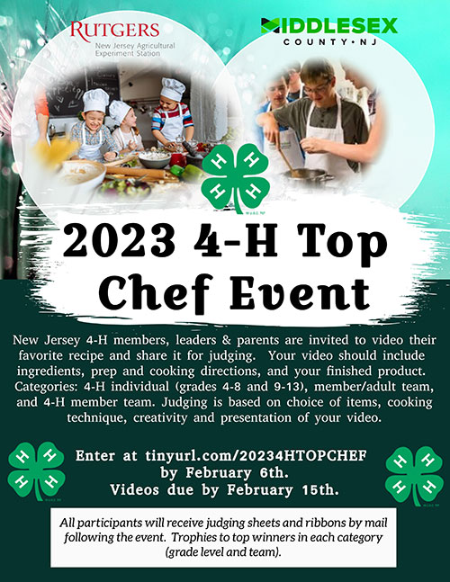 2023 Top Chef Contest flyer