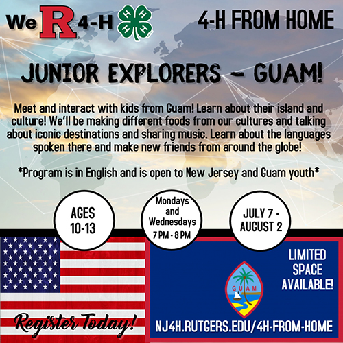 Junior Explorers Guam flyer.