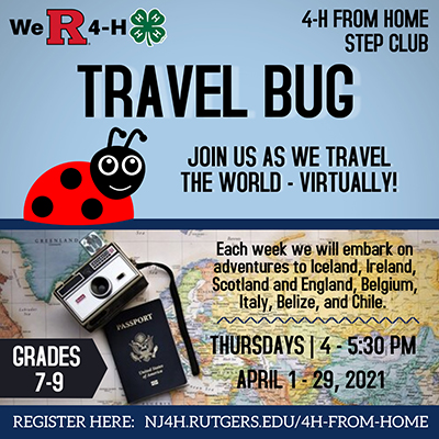 Travel Bug STEP Club flyer.