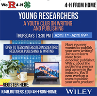 Young Researchers youth club flyer.