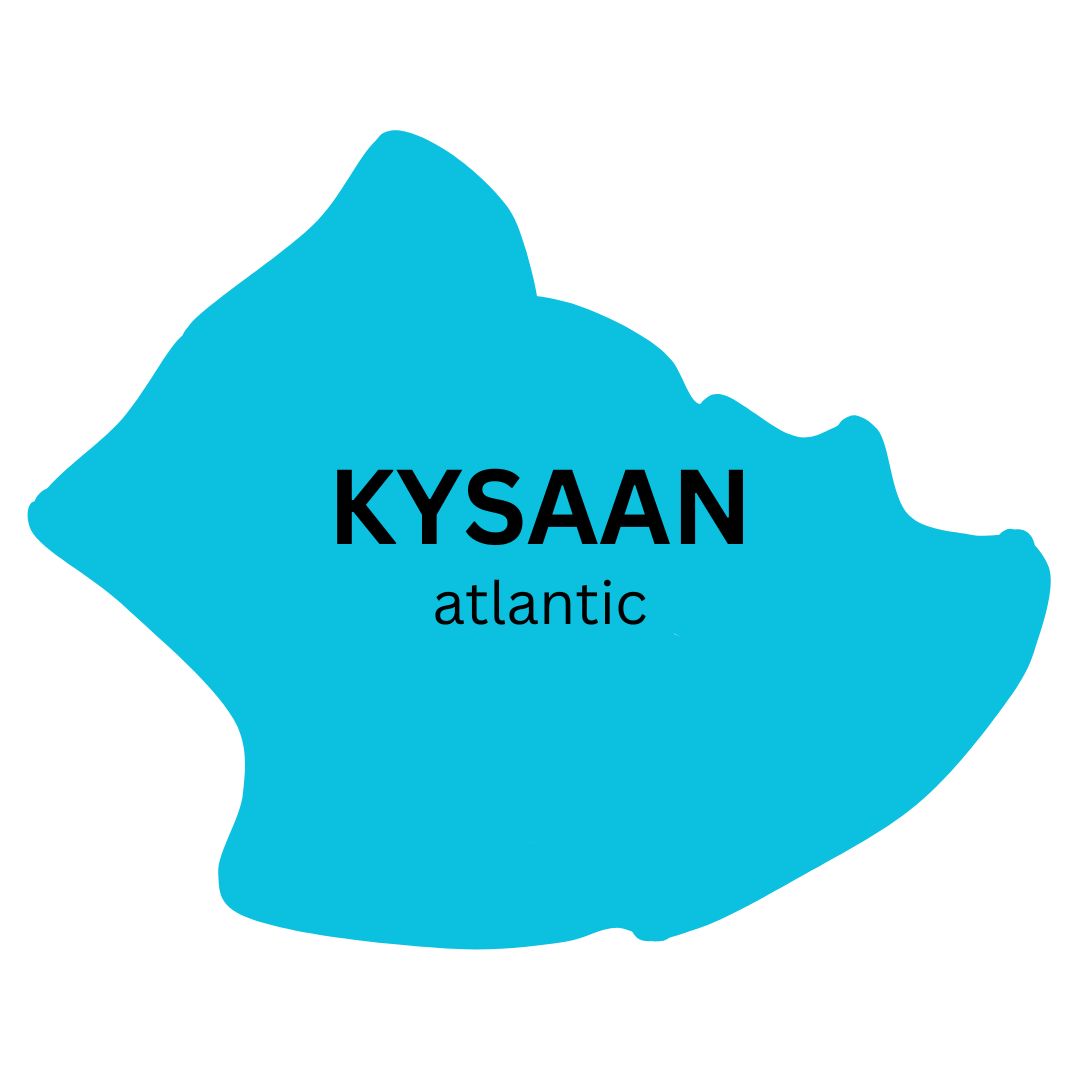 A graphical representation of Atlantic county, with the text 'Kysaan - Atlantic' in the center.